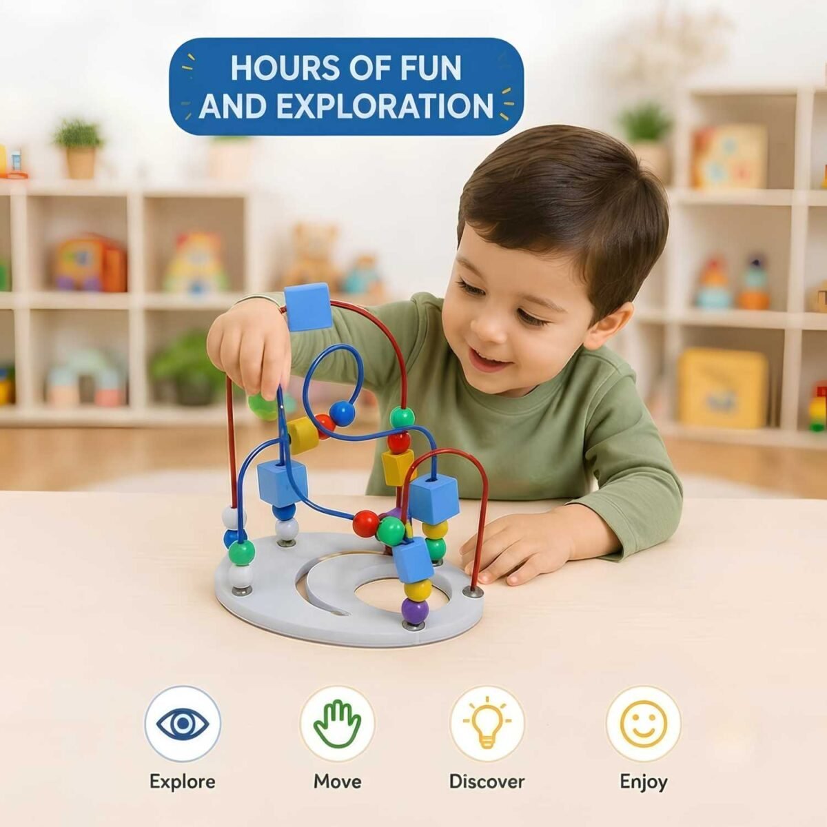 Spiral Mini Abacus Bead Maze Toy for Kids - Image 3
