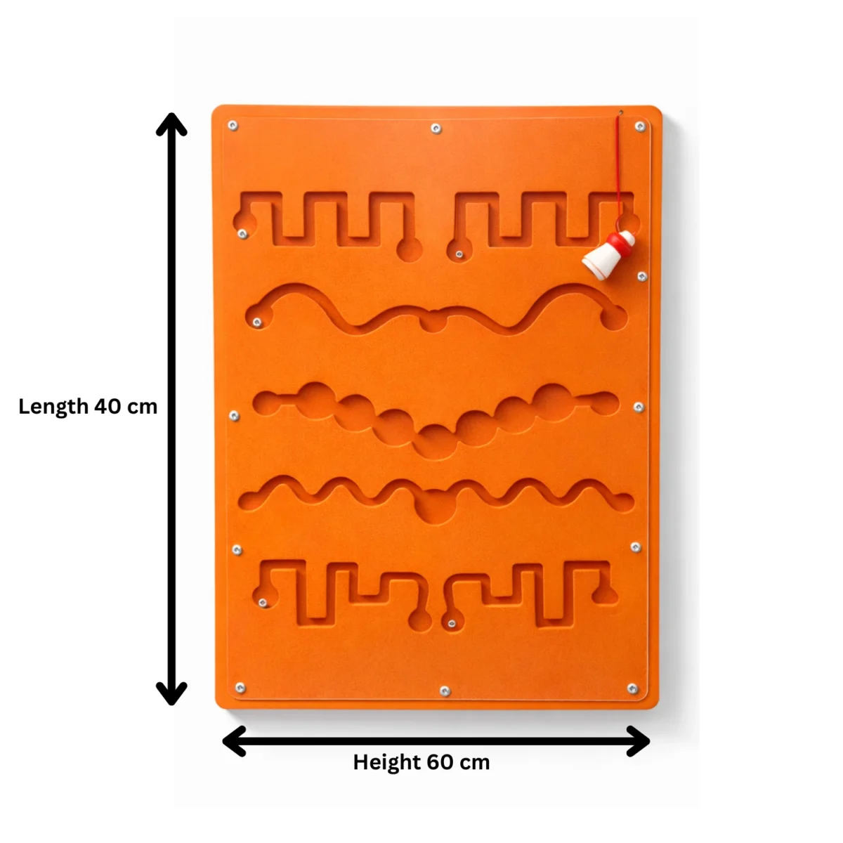 Wall Toy Orange Ball Game Zigzag Line Non-Toxic Gaming Toy - Image 8