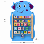 Elegant Wall Mounted Blue Elephant Wall Toy for Kids, Perfect for Homes, Schools, and Playrooms - Image 5