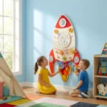 Creativity Big Rocket Wall Toy with Motor Skill Development - Image 7