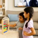 Small Abacus with 55 Balls Educational Counting Toy - Image 2