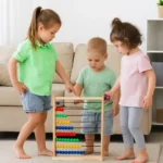 Small Abacus with 55 Balls Educational Counting Toy - Image 2