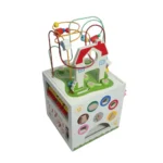 Wooden Educational Montessori Activity Play Cube Box with Motor Skill Development Toy for Kids - Image 5