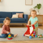 First Steps Baby Walker Toy Trolley Push Along Activity for Kids - Image 5