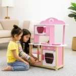 Elegant Playing Kitchen Set Cooking Kitchen Toy for Toddlers & Children (Pink) - Image 4