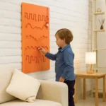Wall Toy Orange Ball Game Zigzag Line Non-Toxic Gaming Toy - Image 2
