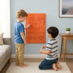 Wall Toy Orange Ball Game Zigzag Line Non-Toxic Gaming Toy