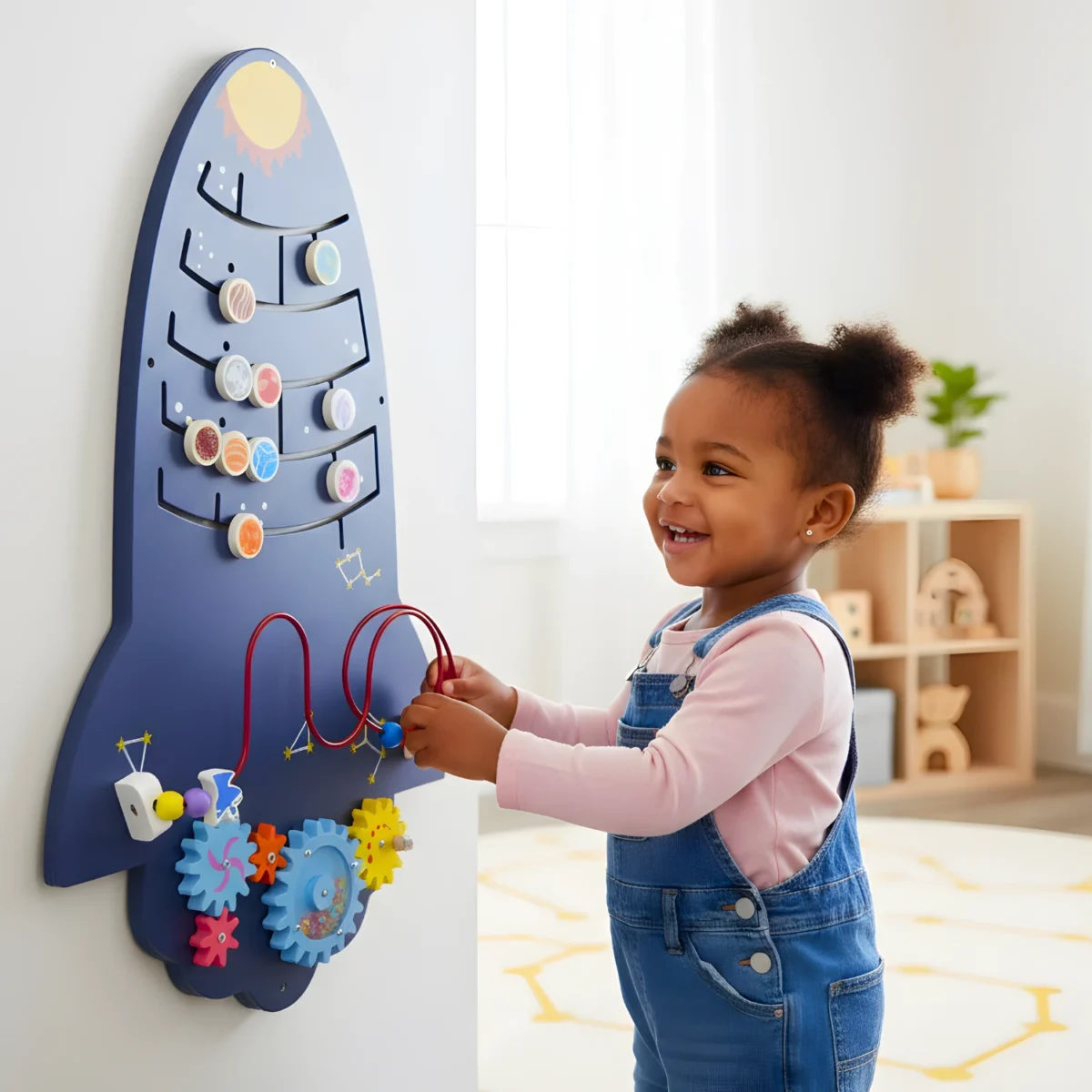 Creativity Small Rocket Wall Toy with Motor Skill Development - Image 5
