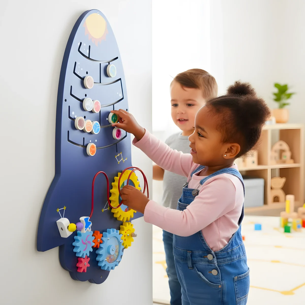 Creativity Small Rocket Wall Toy with Motor Skill Development - Image 7