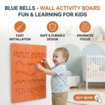 Wall Toy Orange Ball Game Zigzag Line Non-Toxic Gaming Toy - Image 3