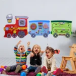 Elegant Creativity Wall Toy Train with Motor Skill Development (Set of 3) - Image 2