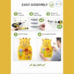 Wall Mounted Yellow Bear Wall Toy for Kids, Perfect for Homes, Schools, and Playrooms - Image 2