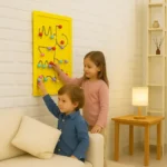 Educational Wall-Mounted Yellow Nob Movers Gaming Toy - Image 2