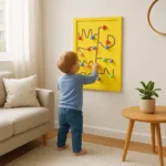 Educational Wall-Mounted Yellow Nob Movers Gaming Toy - Image 3