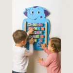 Elegant Wall Mounted Blue Elephant Wall Toy for Kids, Perfect for Homes, Schools, and Playrooms - Image 2