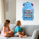 Elegant Wall Mounted Blue Elephant Wall Toy for Kids, Perfect for Homes, Schools, and Playrooms - Image 5