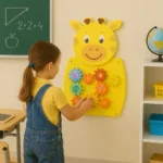 Wall Mounted Yellow Bear Wall Toy for Kids, Perfect for Homes, Schools, and Playrooms - Image 2