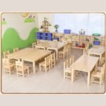 Modern 4 Seater Dining Table Set Study Table - Image 2