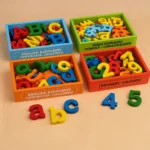 Wooden Alphabet & Number Blocks Set for Kids