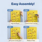 Educational Wall-Mounted Yellow Nob Movers Gaming Toy (Copy) - Image 2