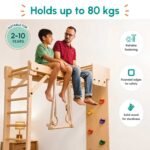 A versatile wooden indoor climbing gym designed for active play for kisd - Image 3