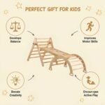 Wooden Montessori Climbing Set for Kids Indoor Play Gym - Image 3