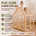 Wooden Montessori Climbing Cube | Indoor Activity Gym & Climbing Play Set for Kids