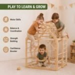 Wooden Montessori Climbing Cube | Indoor Activity Gym & Climbing Play Set for Kids - Image 3