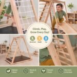 Wooden Indoor Climbing Play Structure for Kids Montessori - Image 3