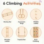 A versatile wooden indoor climbing gym designed for active play for kisd - Image 2