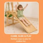 Wooden Adventure Playset for Kids | Climbing & Swing Set - Image 4