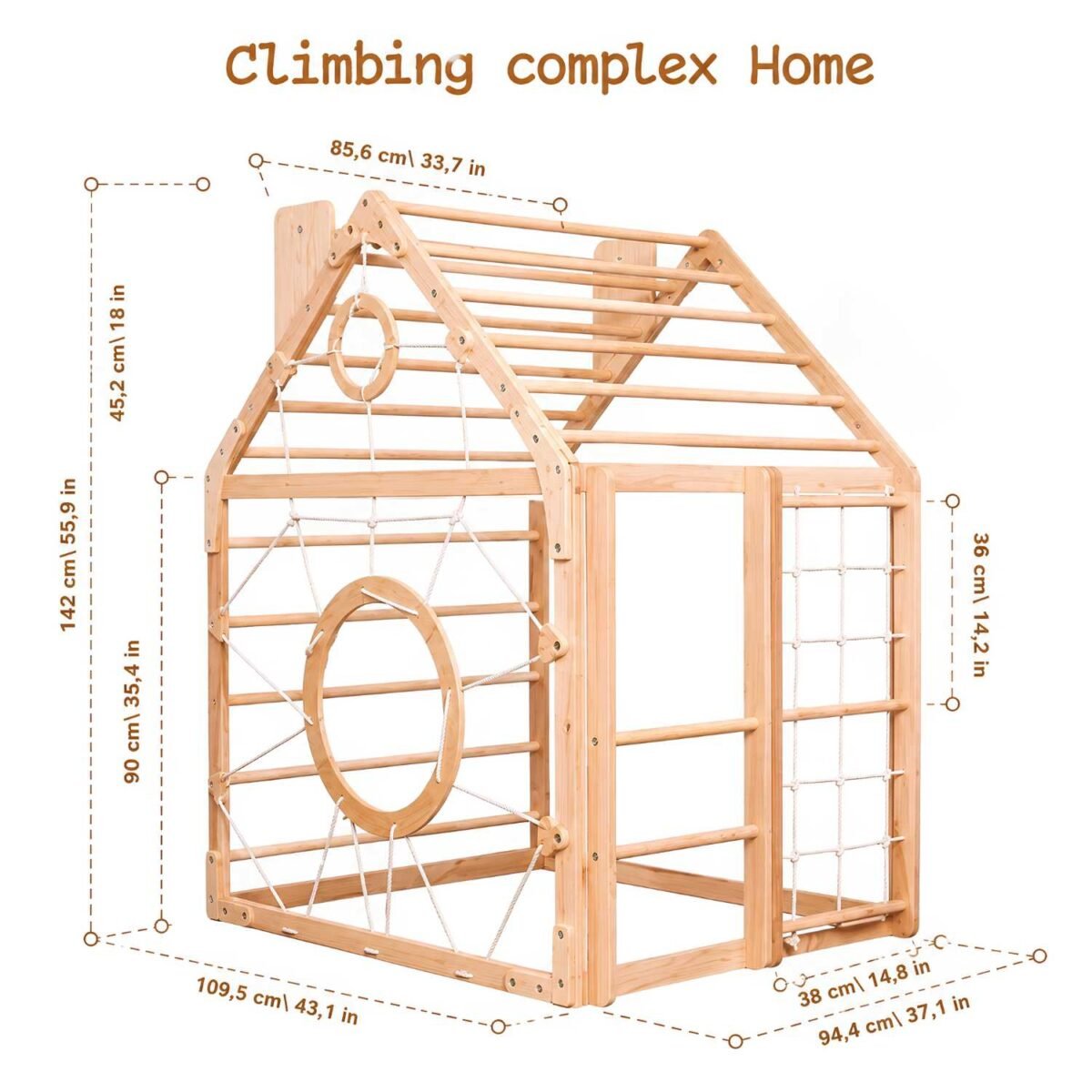 Wooden Montessori Climbing Cube | Indoor Activity Gym & Climbing Play Set for Kids - Image 5