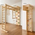 A versatile wooden indoor climbing gym designed for active play for kisd - Image 7