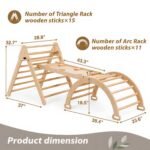 Wooden Montessori Climbing Set for Kids Indoor Play Gym - Image 8