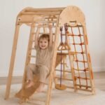 Wooden Jungle Gym with Swing & Climbing Set for Kids - Image 6